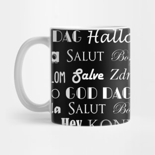 Hello in Multiple Languages Mug